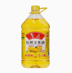 鲁花压榨玉米油5L/桶